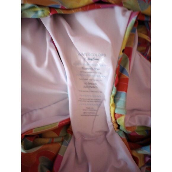 NWOT full piece bathing suit , multi colored size S - Picture 4 of 5